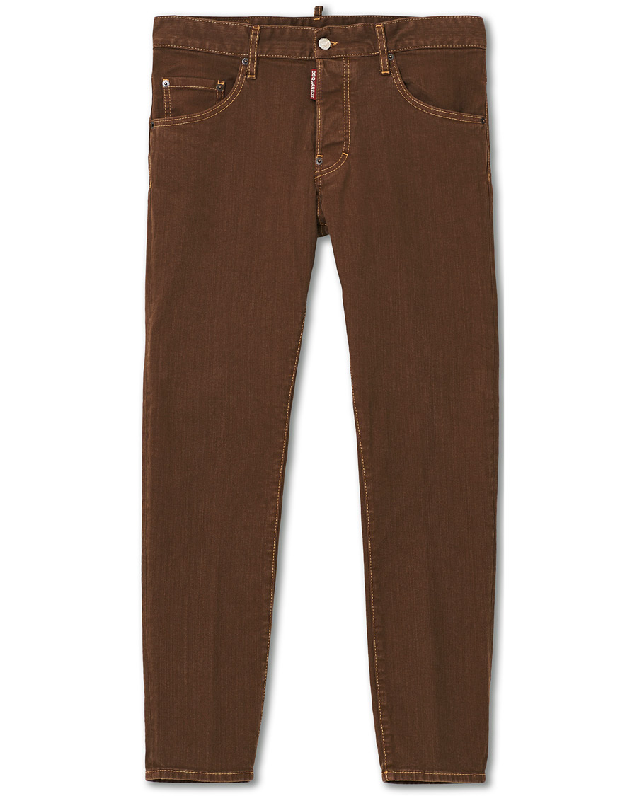 Herr | Byxor | Dsquared2 | Skater 5-Pocket Jeans Bull Garment Dyed Brown
