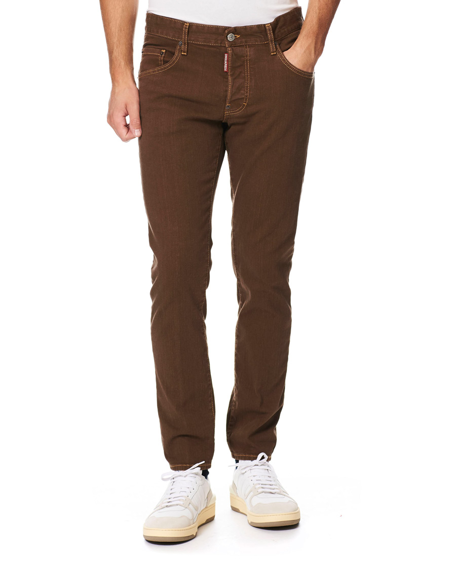 Herr | Byxor | Dsquared2 | Skater 5-Pocket Jeans Bull Garment Dyed Brown
