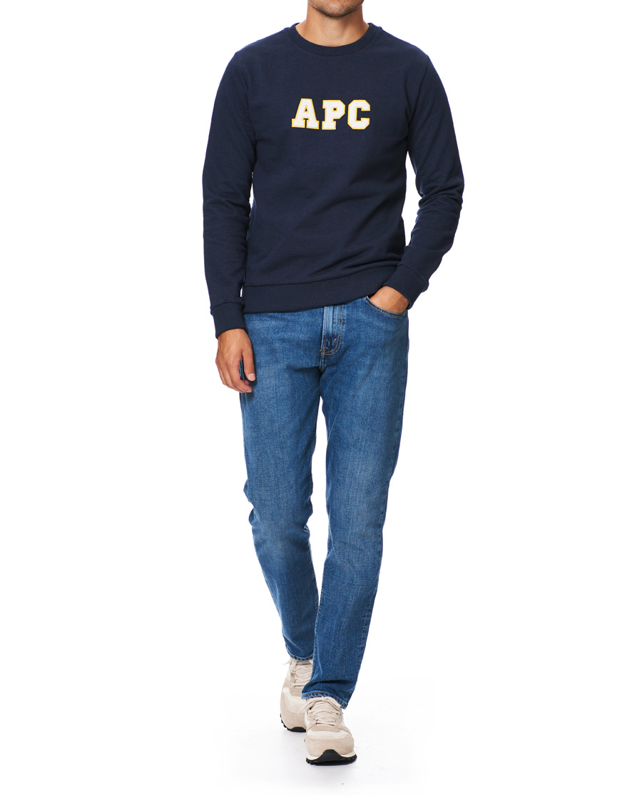 Herr | Tröjor | A.P.C. | Malcolm College Sweatshirt Navy