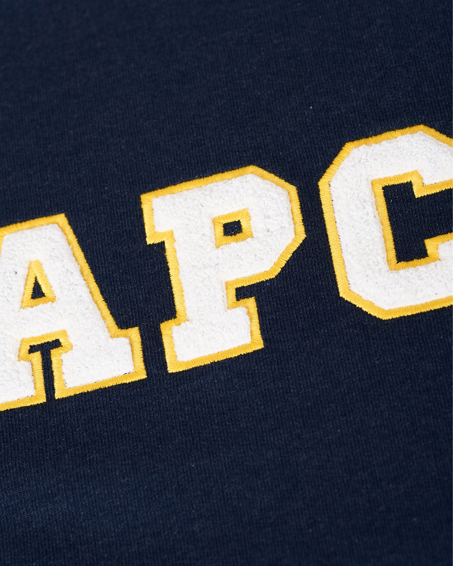 Herr | Tröjor | A.P.C. | Malcolm College Sweatshirt Navy