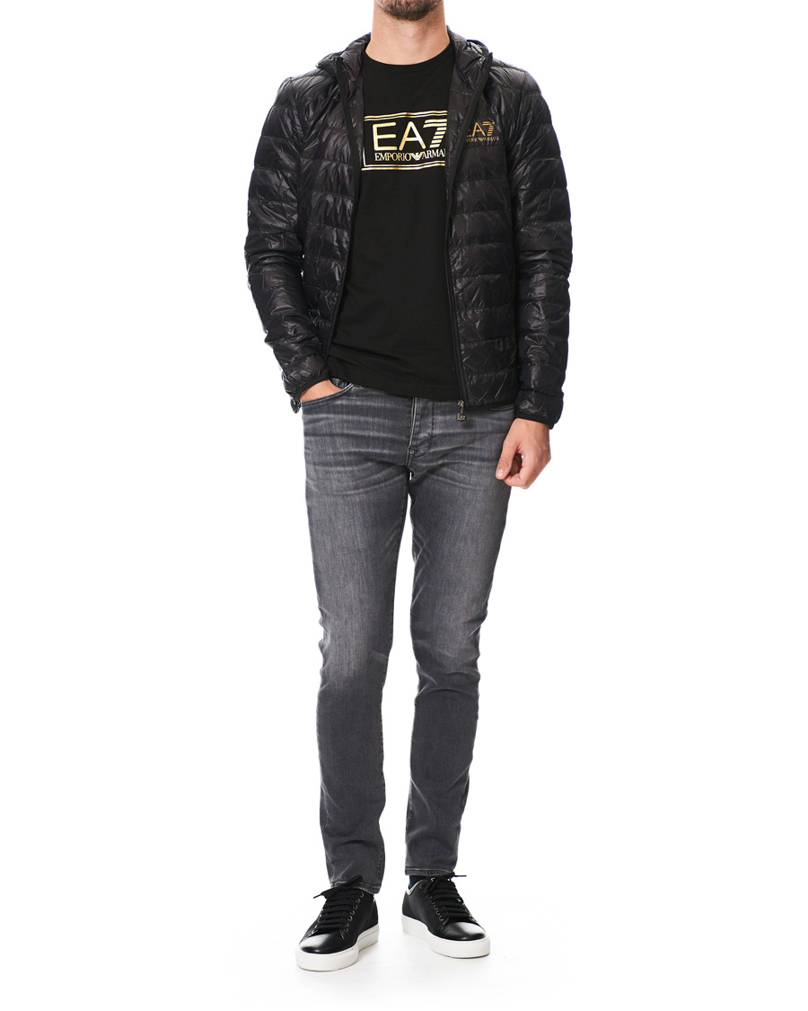 Herr | Jackor | EA7 | Train Core Light Down Hoodie Jacket Black/Gold