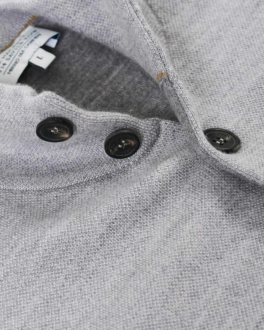 Herr | Tröjor | 14 Savile Row | Silk/Cashmere/Wool Cardigan Pale Grey