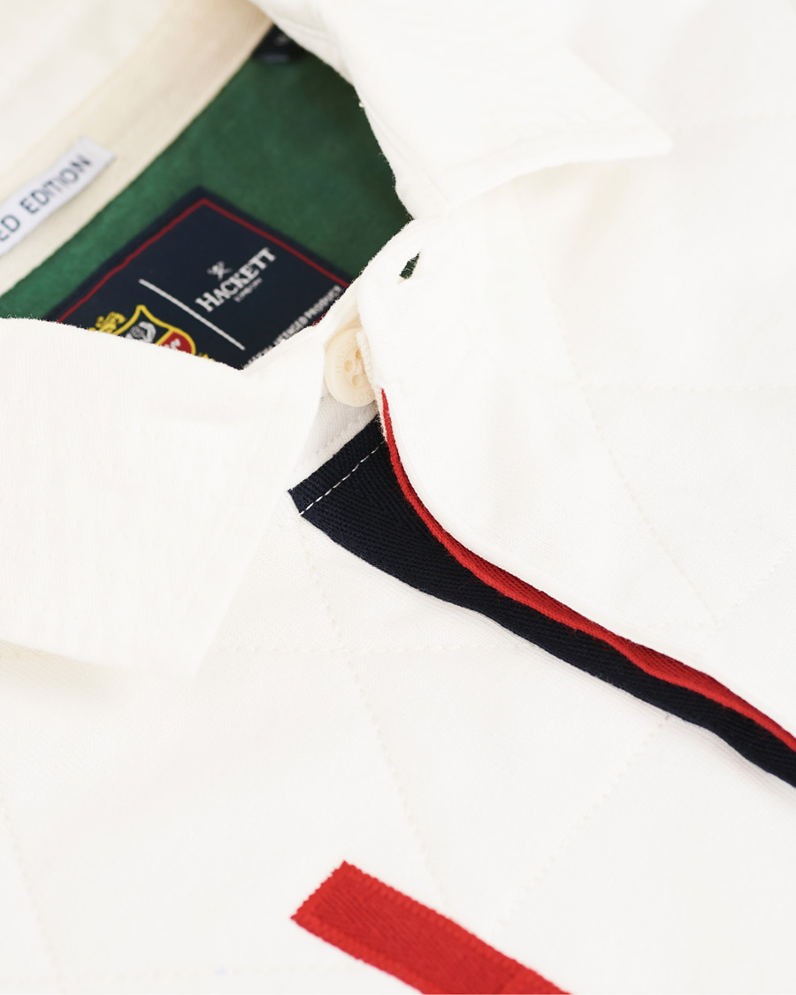 Herr | Tröjor | Hackett | Lions Long Sleeve Rugby Off White