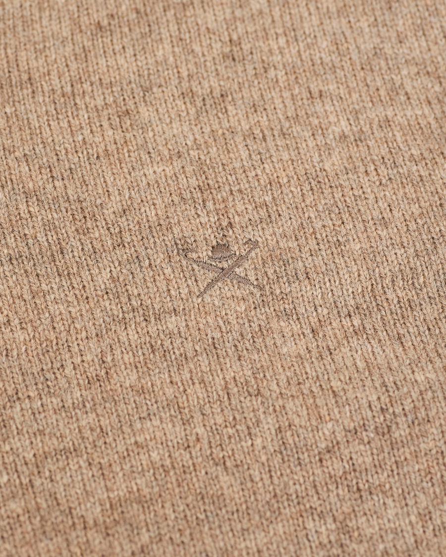 Herr | Tröjor | Hackett | Lambswool Crew Neck Mushroom