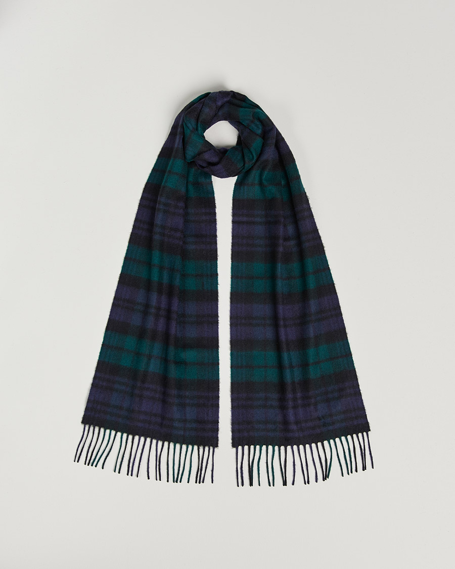Herr | Johnstons of Elgin Cashmere Scarf Black Watch | Johnstons of Elgin | Cashmere Scarf Black Watch