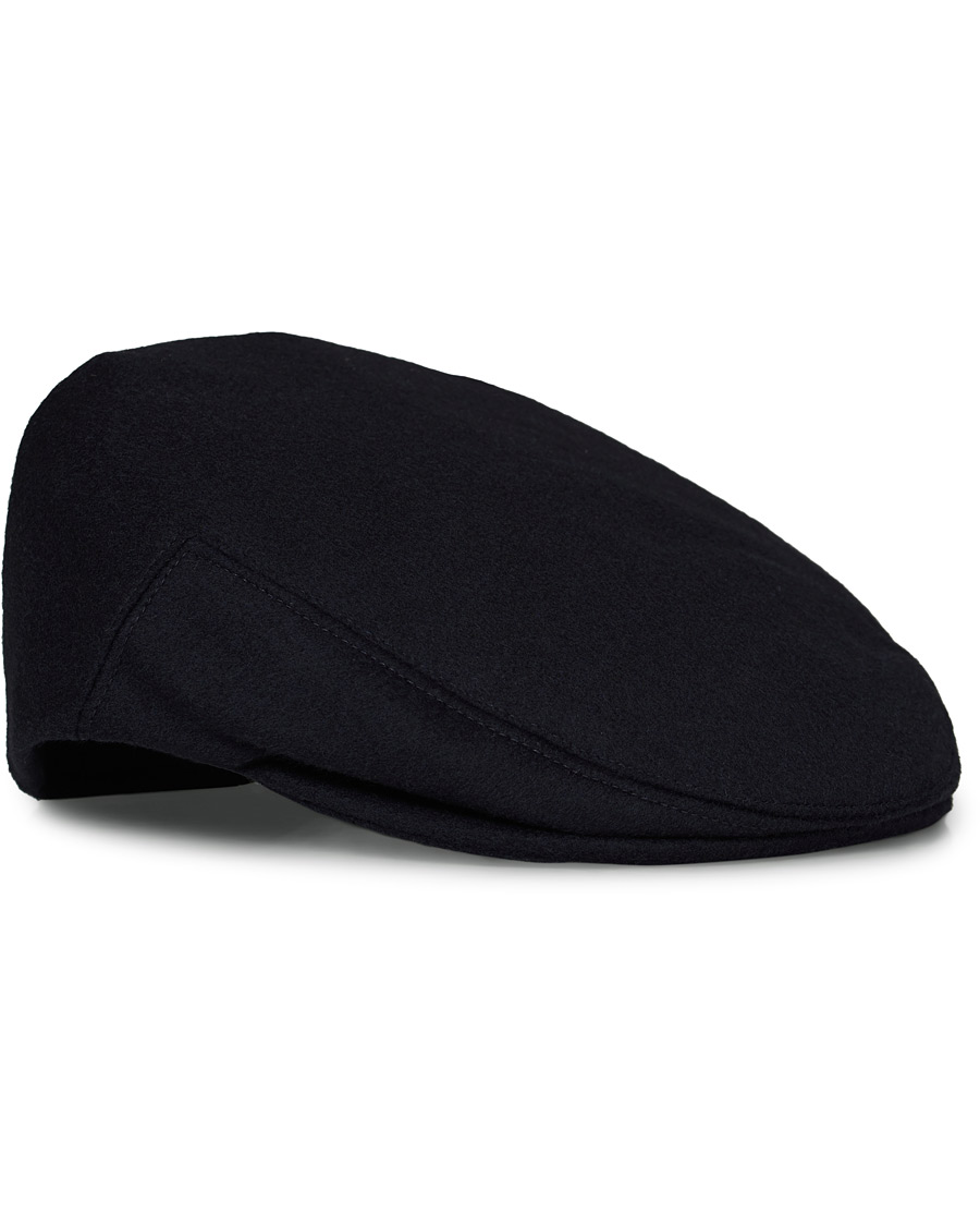 Herr | Lock & Co Hatters Glen Flat Loden Cap Navy | Lock & Co Hatters | Glen Flat Loden Cap Navy