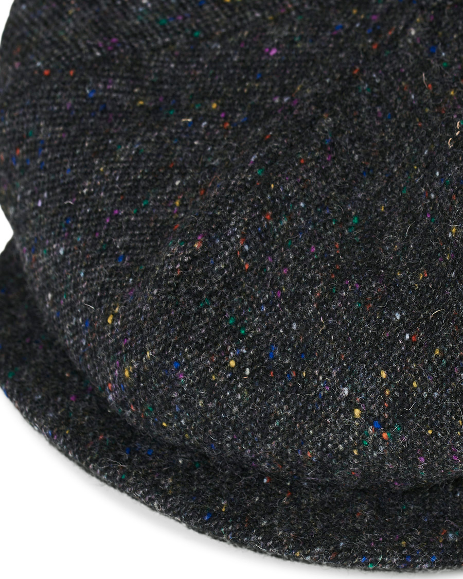 Herr | Lock & Co Hatters Tremelo Donegal Tweed Cap Dark Grey | Lock & Co Hatters | Tremelo Donegal Tweed Cap Dark Grey