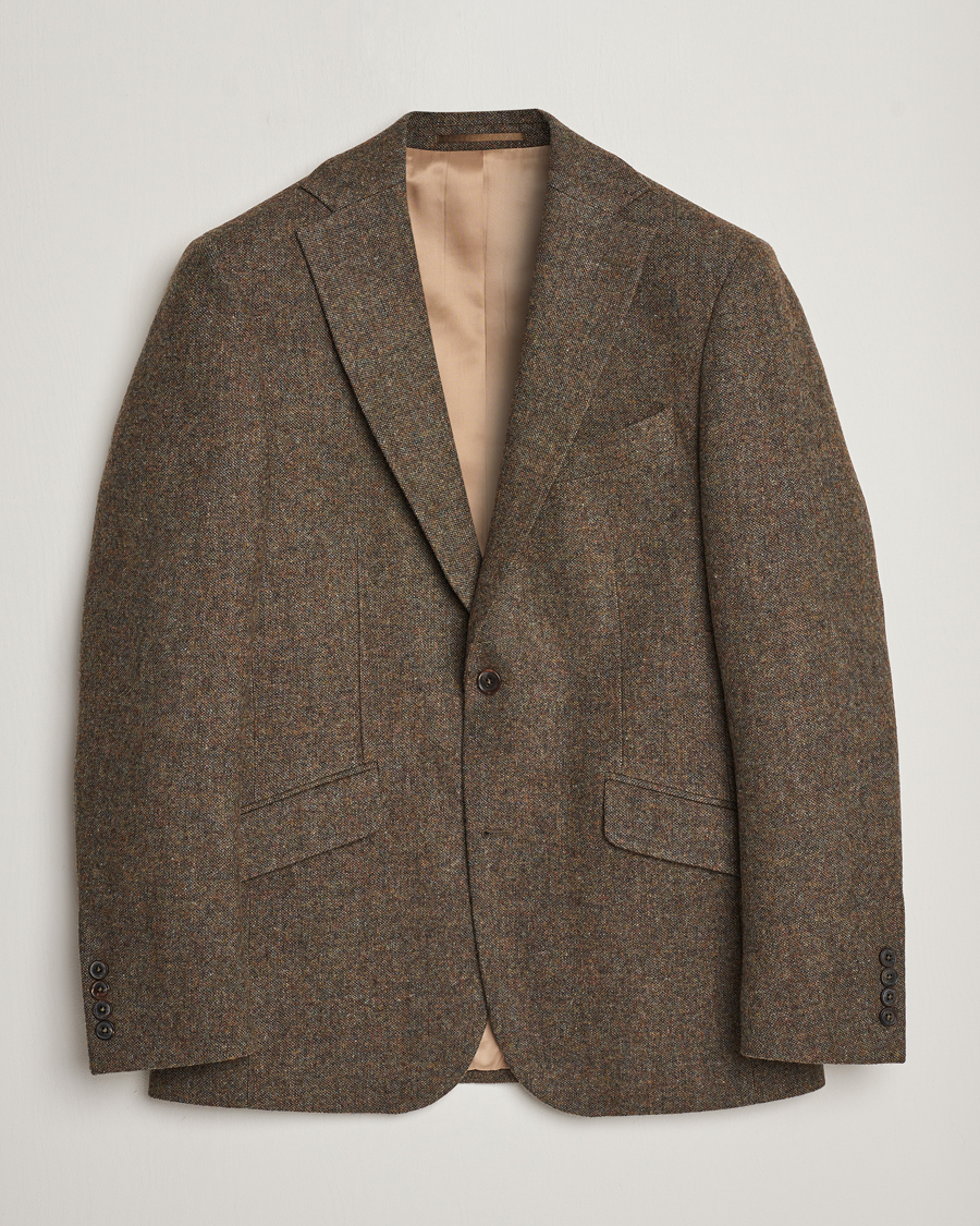 Herr | Kavajer | Walker Slater | Edward Wool Donegal Blazer Moss Green