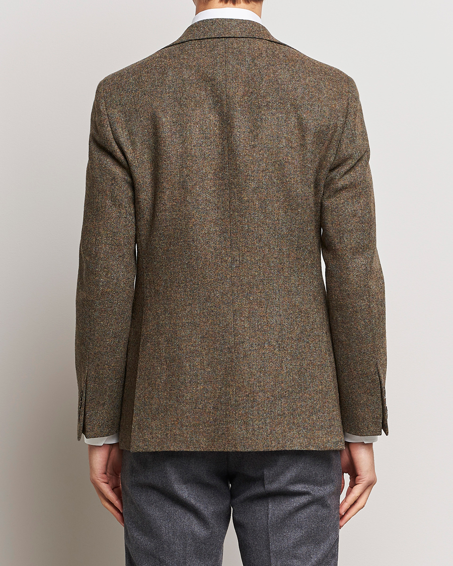 Herr | Kavajer | Walker Slater | Edward Wool Donegal Blazer Moss Green