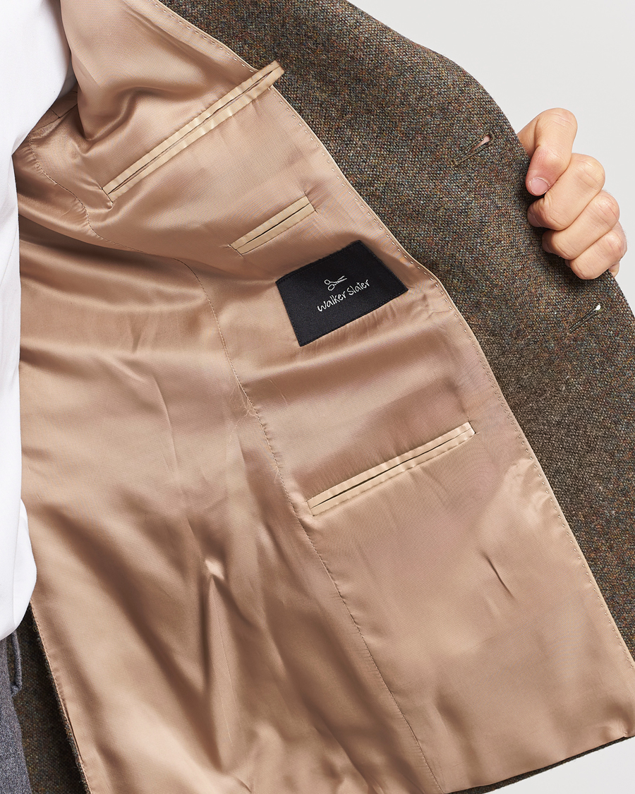 Herr | Kavajer | Walker Slater | Edward Wool Donegal Blazer Moss Green
