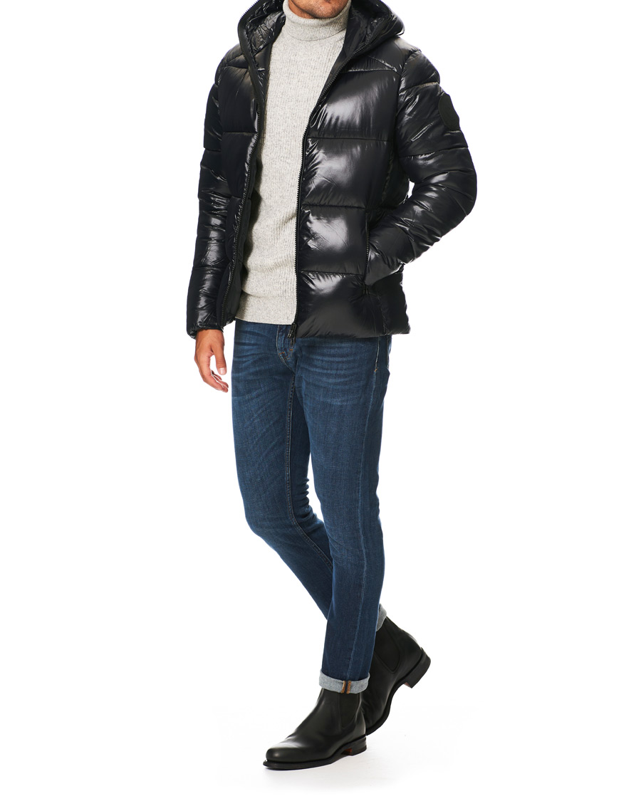 Herr | Jackor | Save The Duck | Mid Length Padded Puffer Black