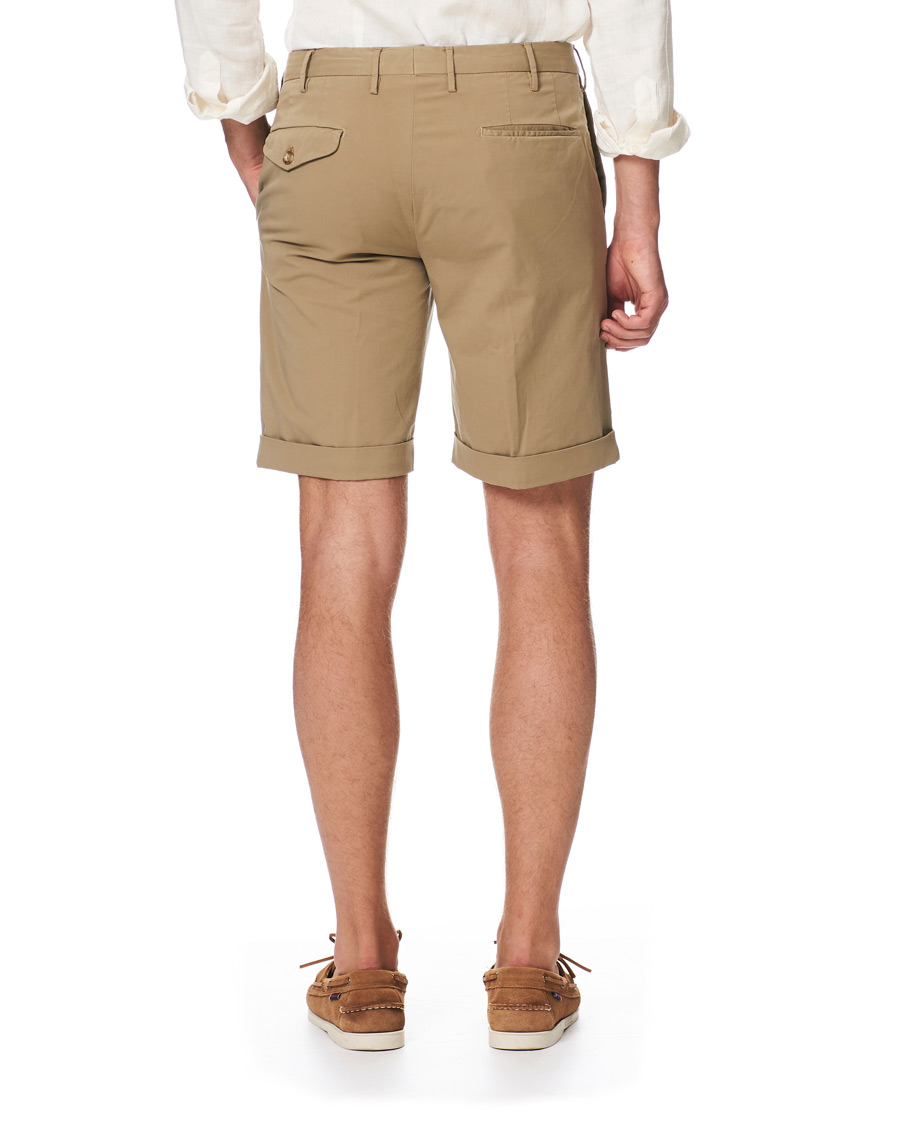 Herr | Shorts | Incotex | Cotton Chino Shorts Beige