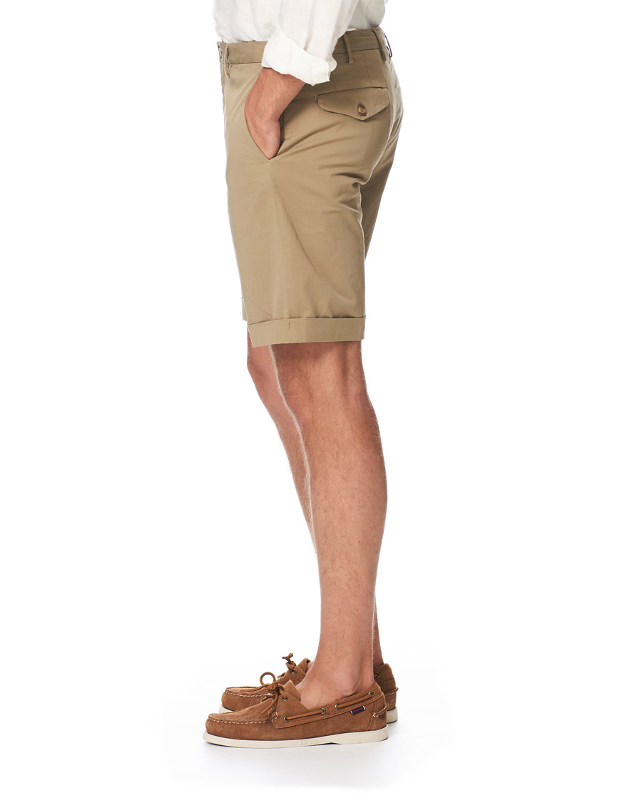 Herr | Shorts | Incotex | Cotton Chino Shorts Beige