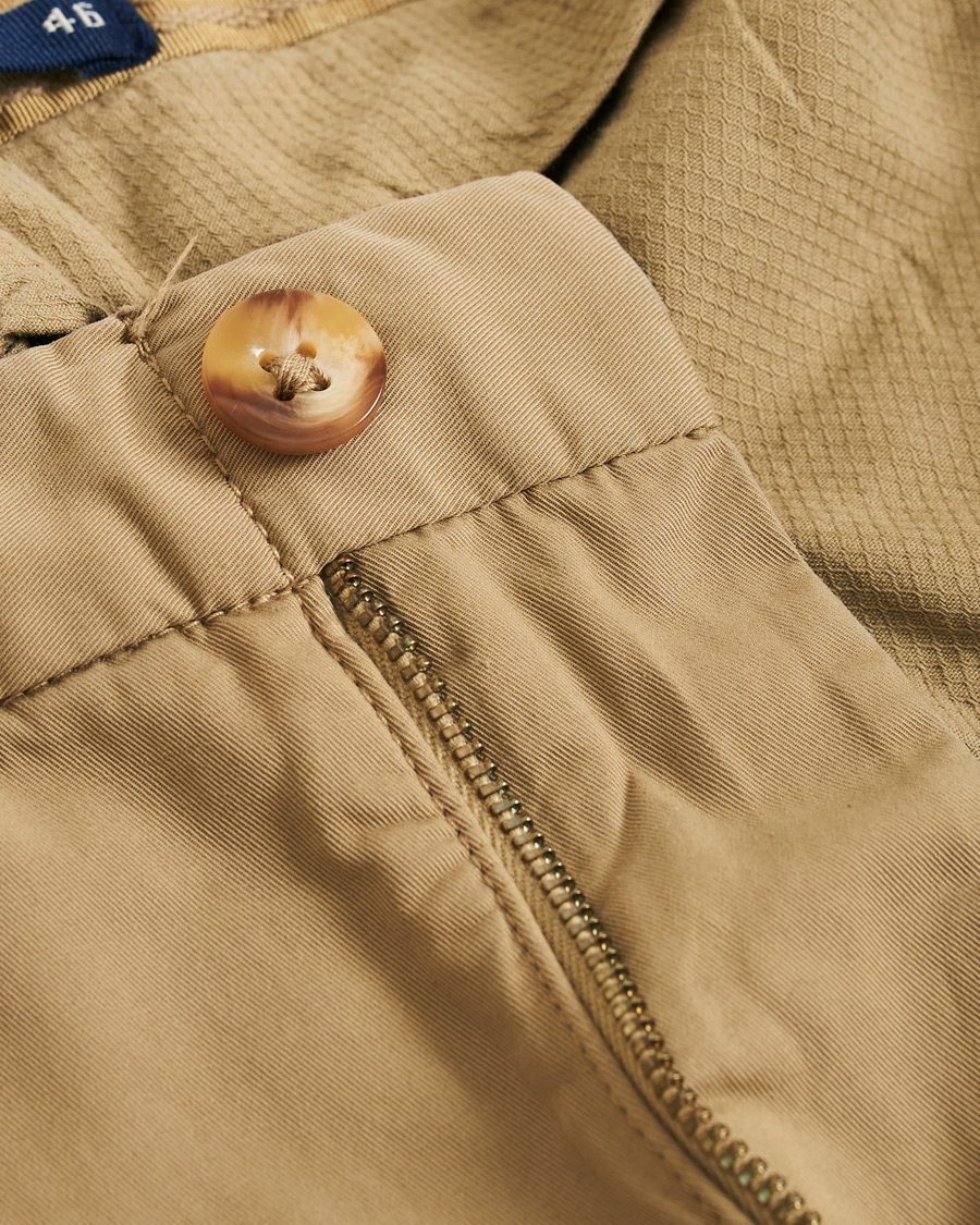 Herr | Shorts | Incotex | Cotton Chino Shorts Beige