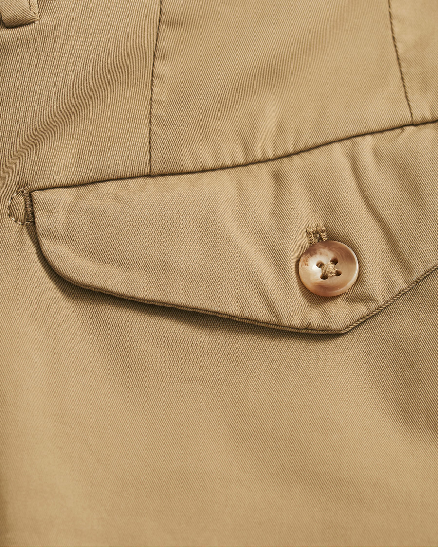 Herr | Shorts | Incotex | Cotton Chino Shorts Beige
