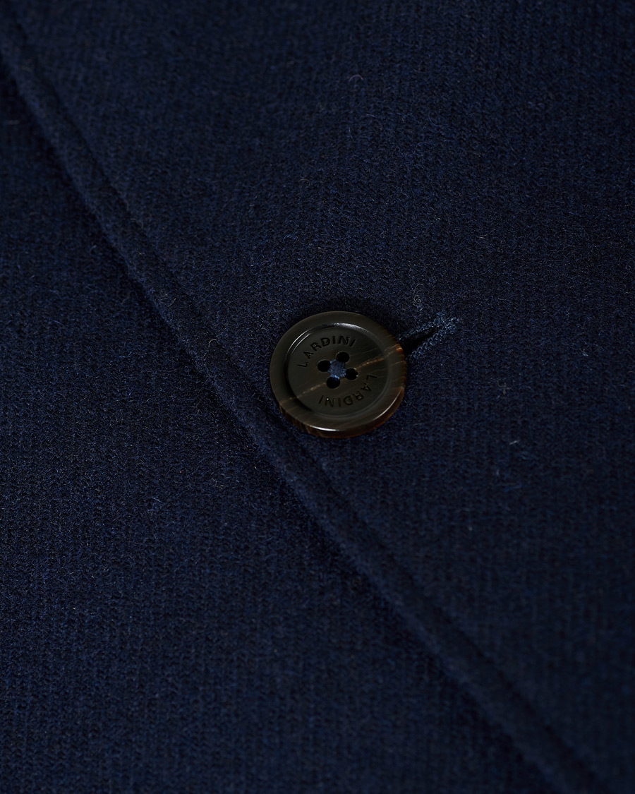 Herr | Skjortor | Lardini | Wool Overshirt Navy