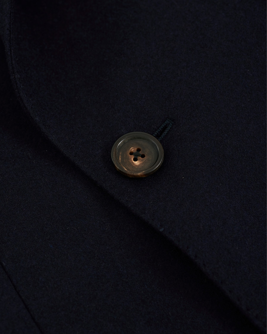 Herr | Jackor | Lardini | Wool/Cashmere Double Breasted Coat Navy