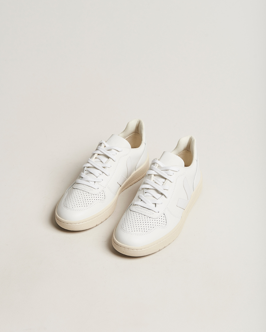 Herr | Veja | Veja | V-10 Leather Sneaker Extra White