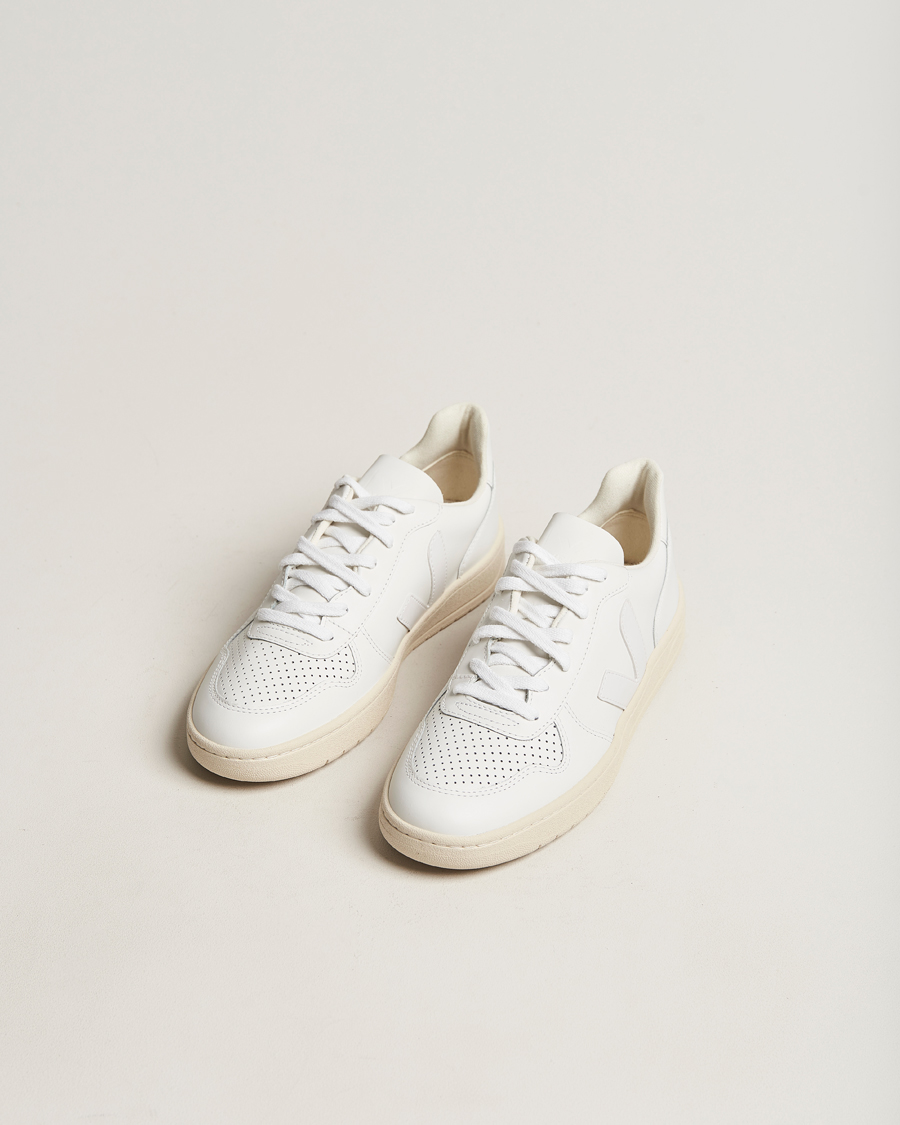 Herr | Veja V-10 Leather Sneaker Extra White | Veja | V-10 Leather Sneaker Extra White