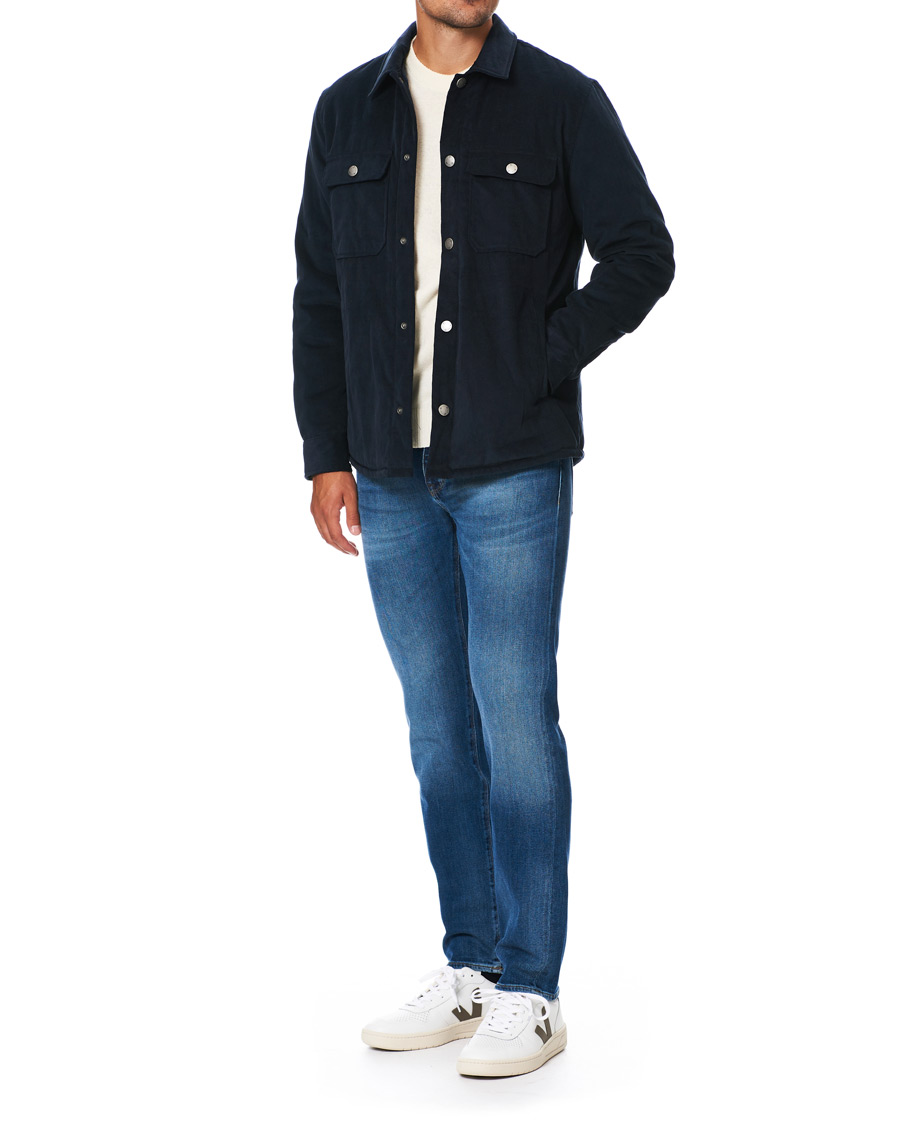 Herr | Veja V-10 Leather Sneaker Extra White/Kaki Indigo | Veja | V-10 Leather Sneaker Extra White/Kaki Indigo