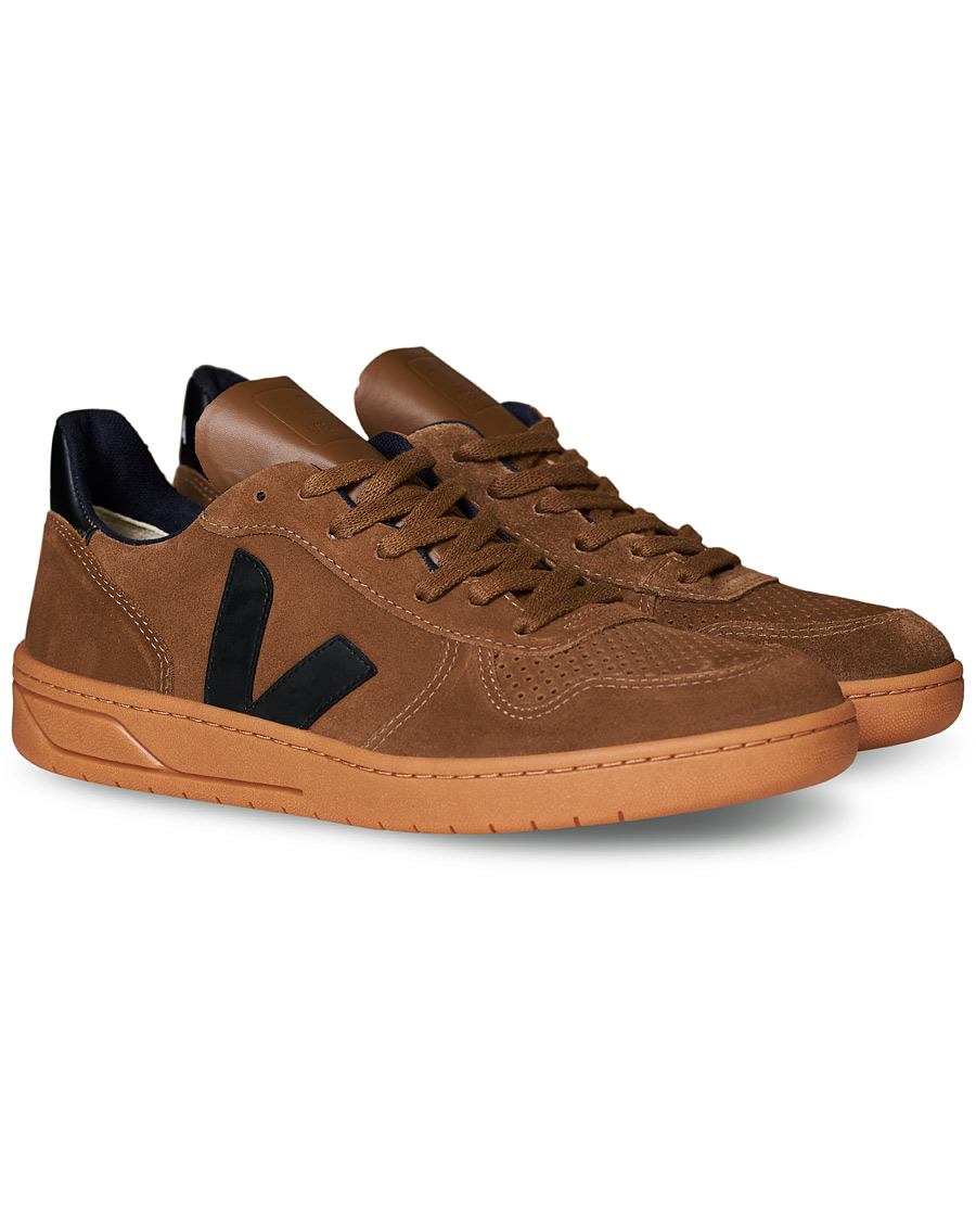 Herr | Veja V-10 Suede Sneaker Brown/Black | Veja | V-10 Suede Sneaker Brown/Black