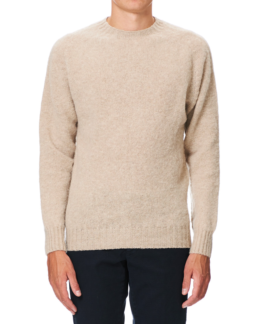 Herr | Tröjor | Howlin' | Brushed Wool Sweater Biscuit