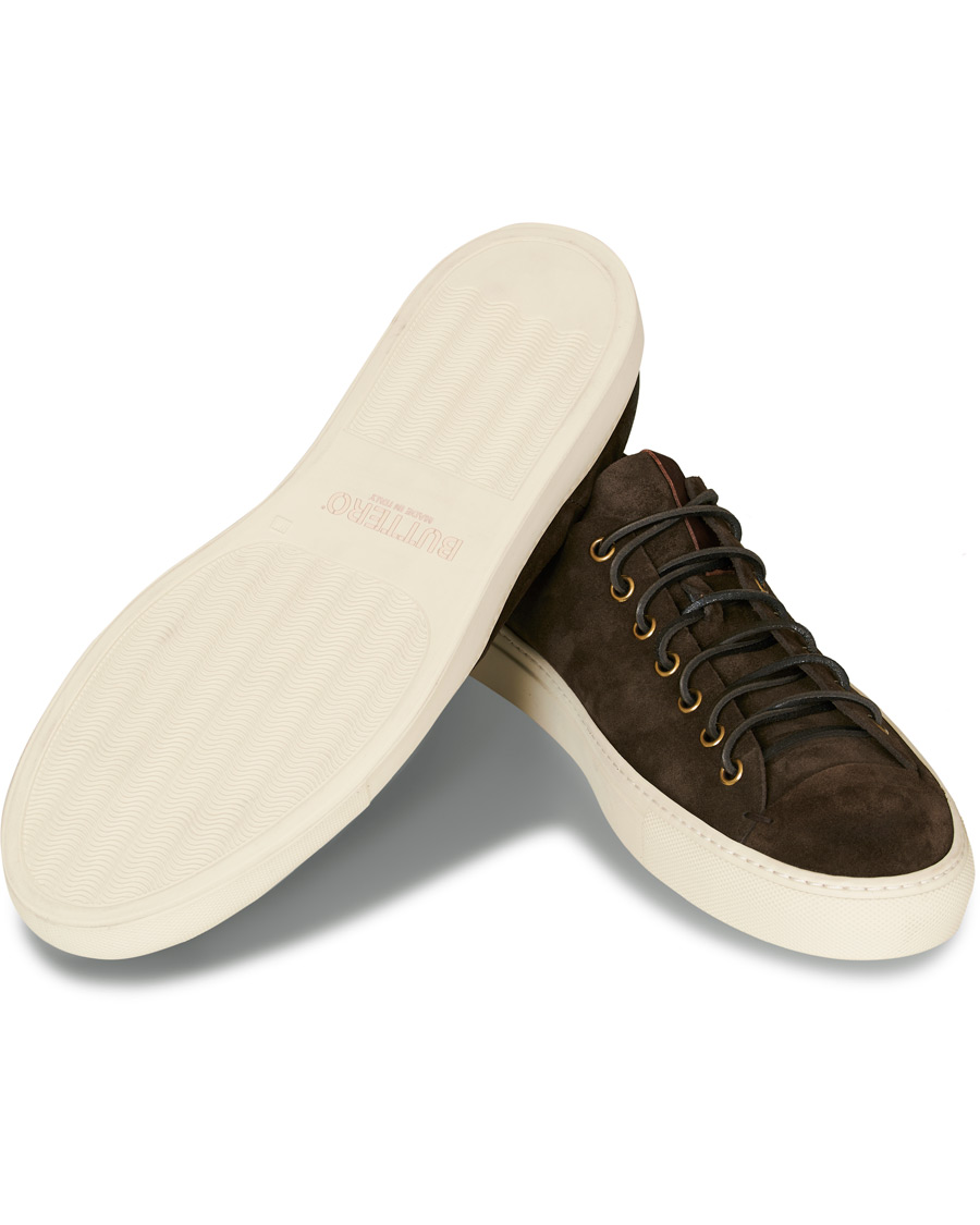 Herr | Buttero Suede Sneaker Dark Brown | Buttero | Suede Sneaker Dark Brown