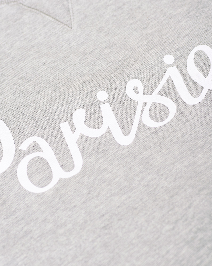 Herr | Tröjor | Maison Kitsuné | Parisien Sweatshirt Grey Melange