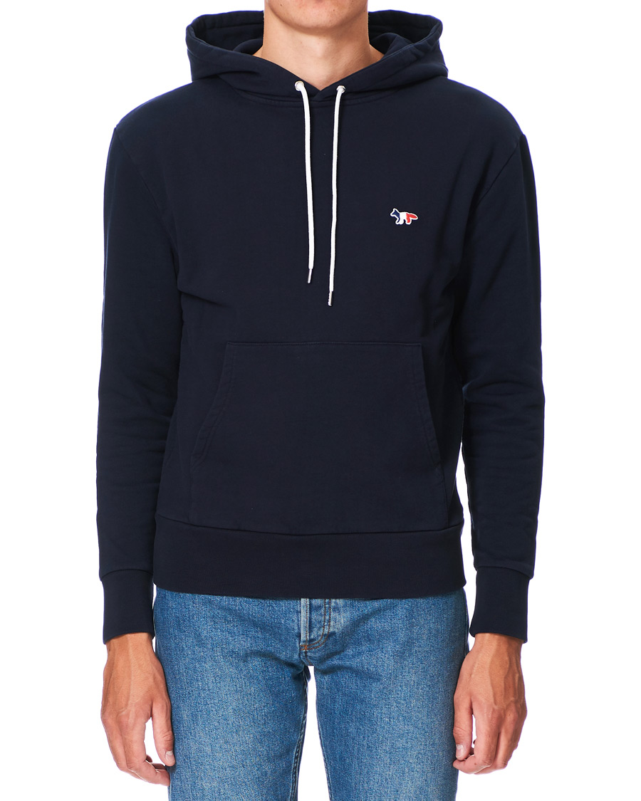 Herr | Tröjor | Maison Kitsuné | Tricolor Fox Hoodie Navy