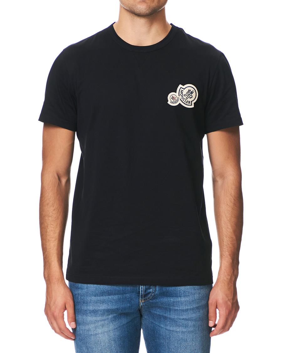 Herr | T-Shirts | Moncler | Patch Logo T-shirt Black