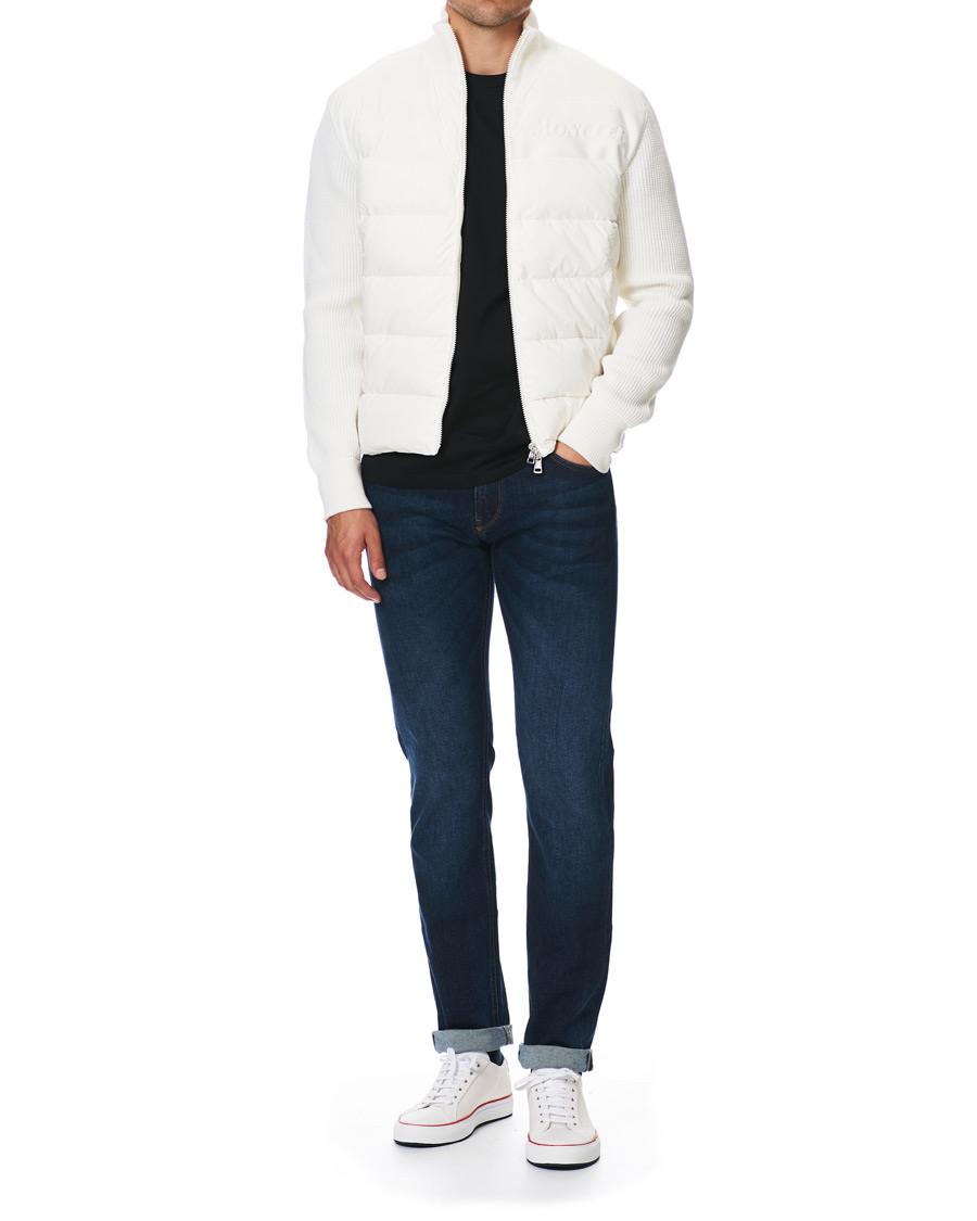 Herr | Tröjor | Moncler | Hybrid Full Zip White