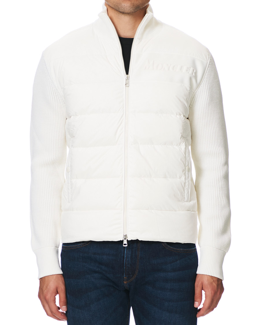 Herr | Tröjor | Moncler | Hybrid Full Zip White