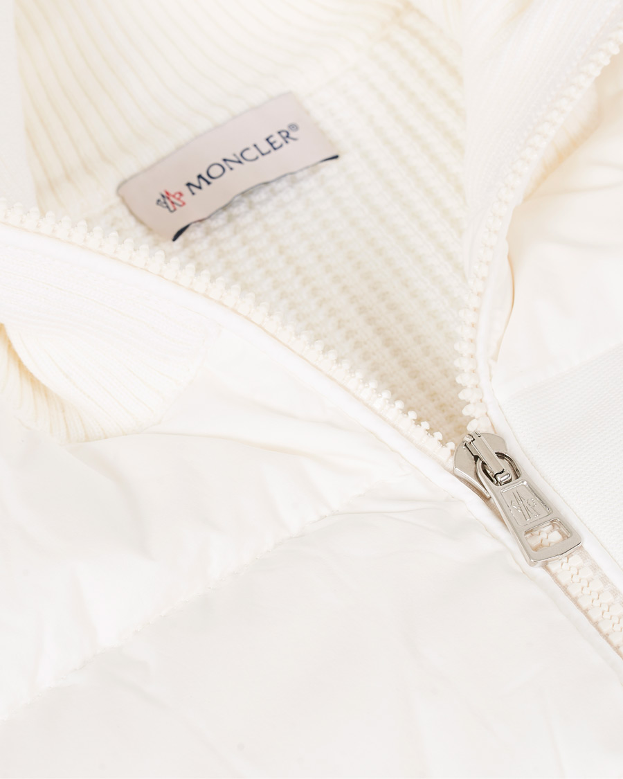 Herr | Tröjor | Moncler | Hybrid Full Zip White
