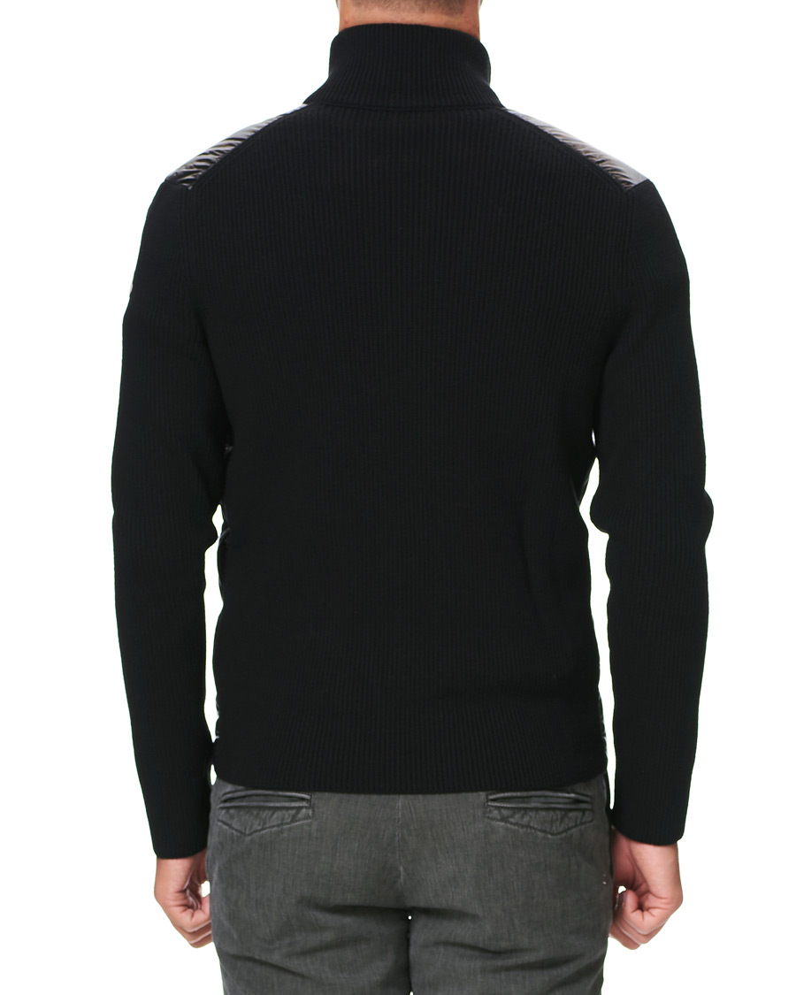 Herr | Tröjor | Moncler | Stripe Hybrid Full Zip Black