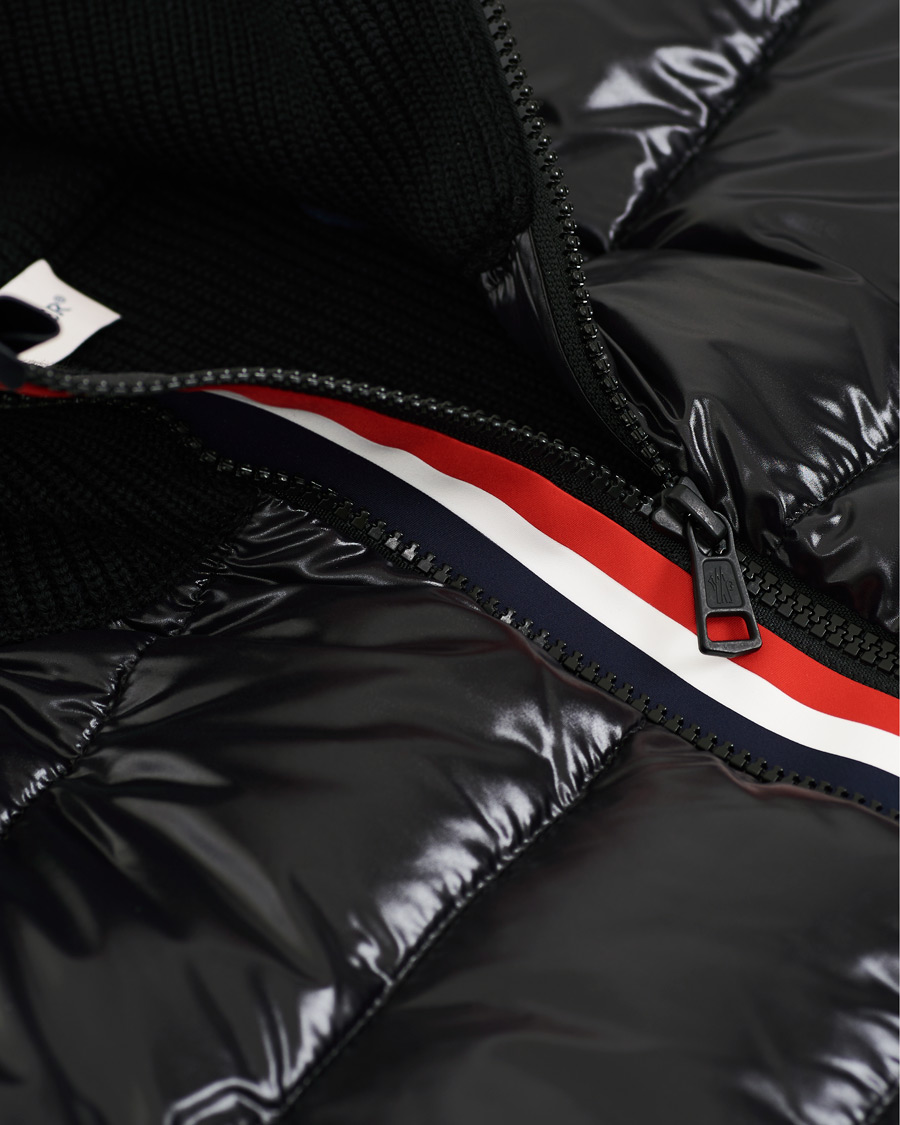 Herr | Tröjor | Moncler | Stripe Hybrid Full Zip Black