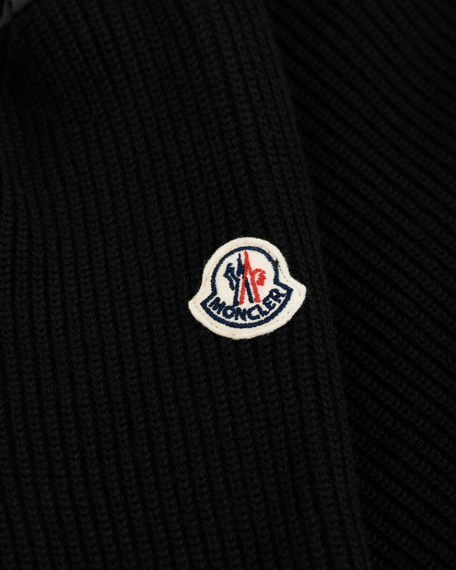 Herr | Tröjor | Moncler | Stripe Hybrid Full Zip Black