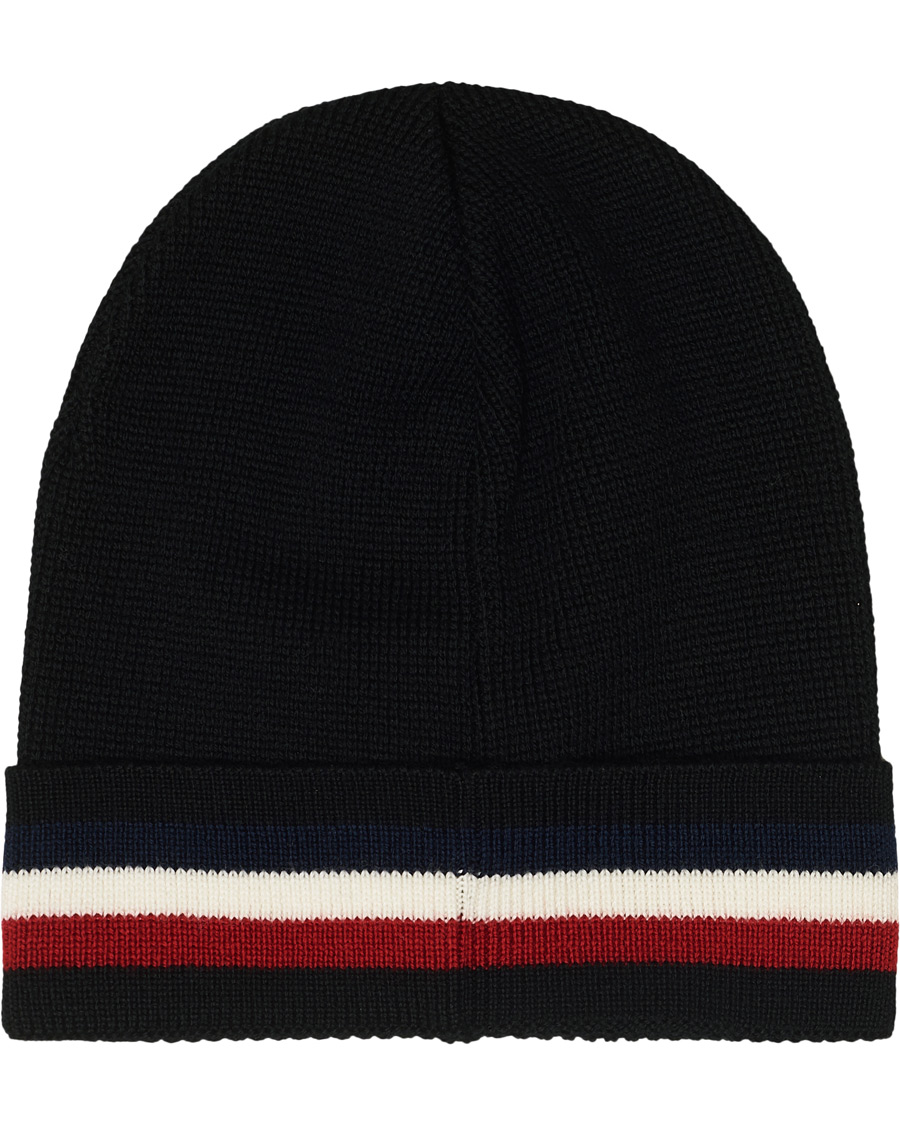 Herr | Moncler Striped Beanie Black | Moncler | Striped Beanie Black