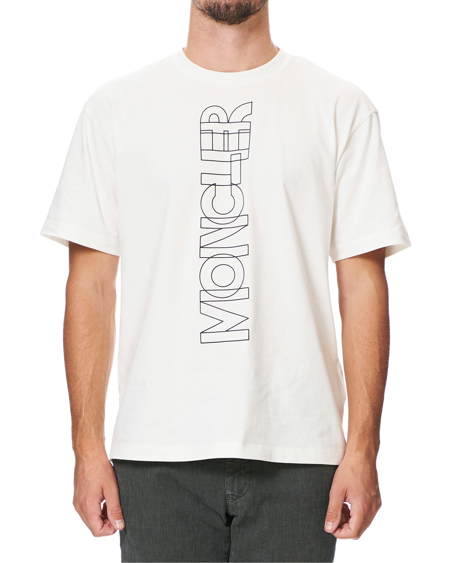 Herr | T-Shirts | Moncler Grenoble | Vertical Logo Tee White