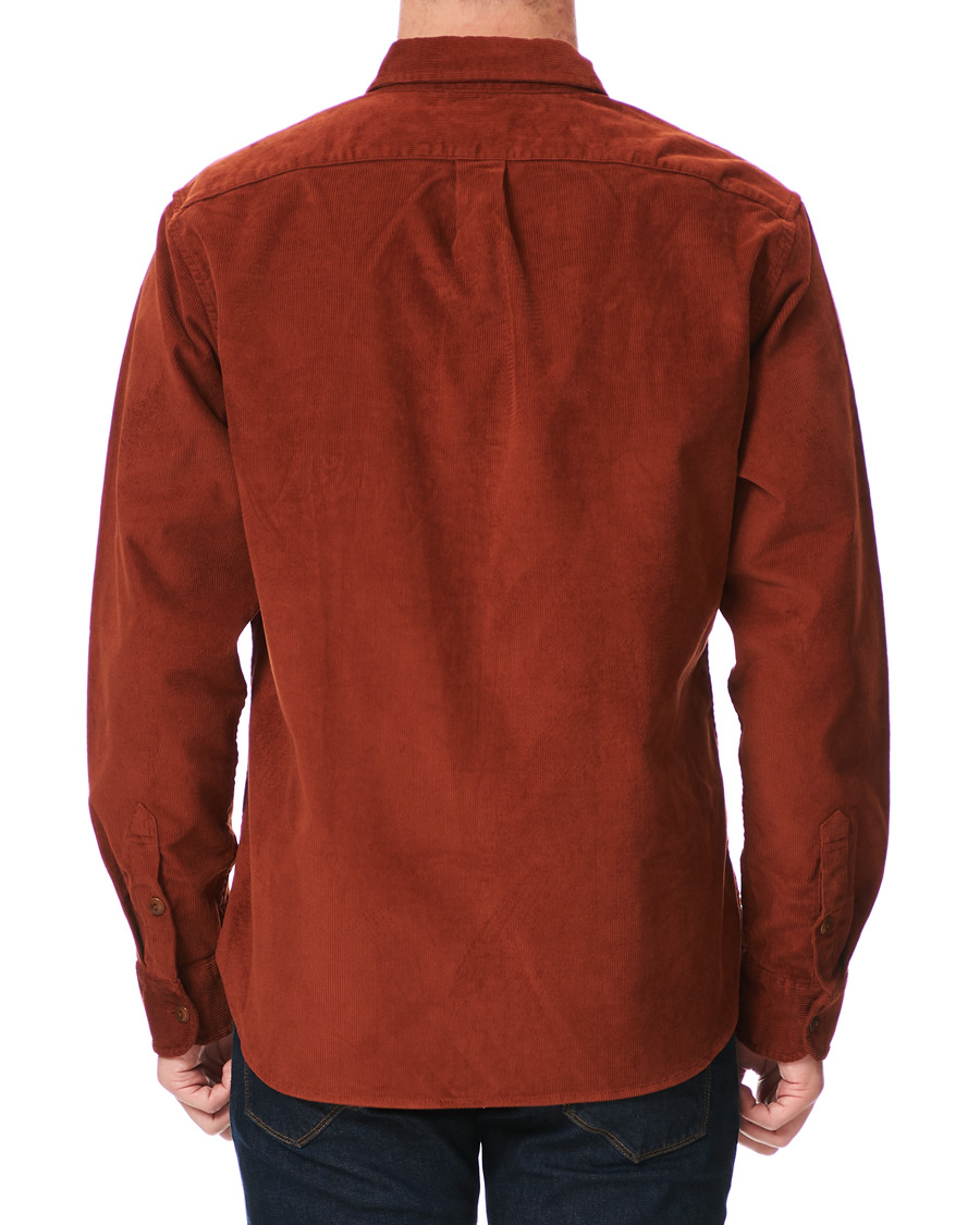 Herr | Skjortor | J.Crew | Stretch Corduroy Shirt Burnt Sienna