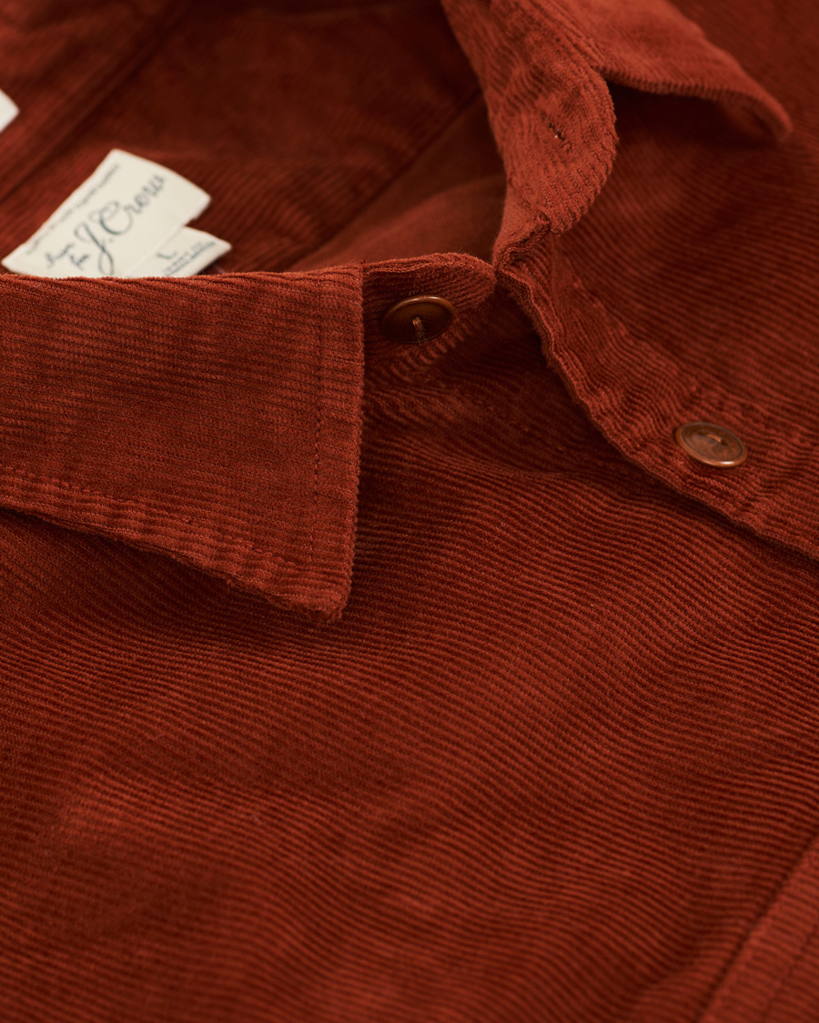 Herr | Skjortor | J.Crew | Stretch Corduroy Shirt Burnt Sienna