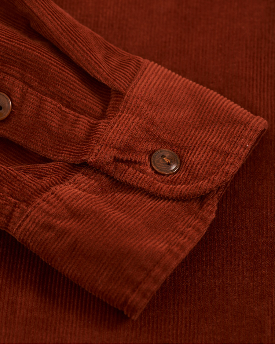 Herr | Skjortor | J.Crew | Stretch Corduroy Shirt Burnt Sienna