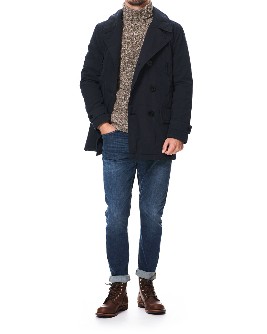 Herr | Jackor | J.Crew | Fulton Peacoat Midnight Navy