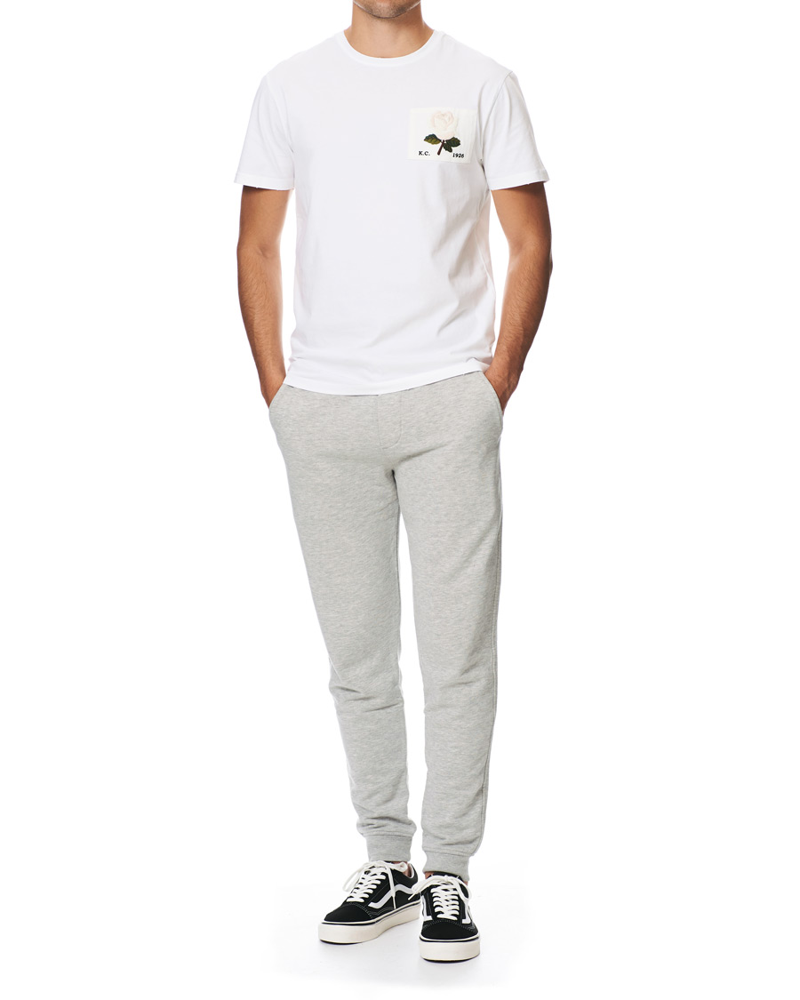 Herr | Byxor | Kent & Curwen | Cotton Jersey Track Pants Grey