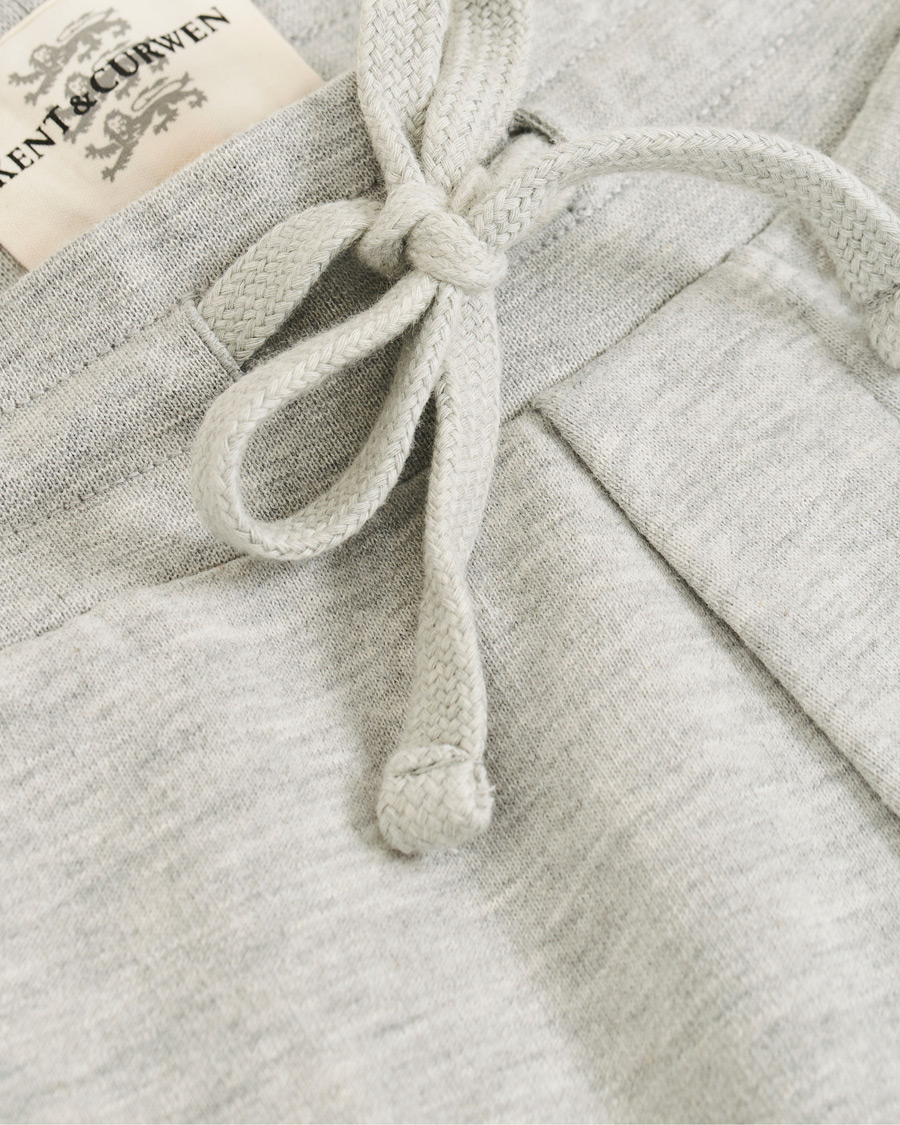 Herr | Byxor | Kent & Curwen | Cotton Jersey Track Pants Grey