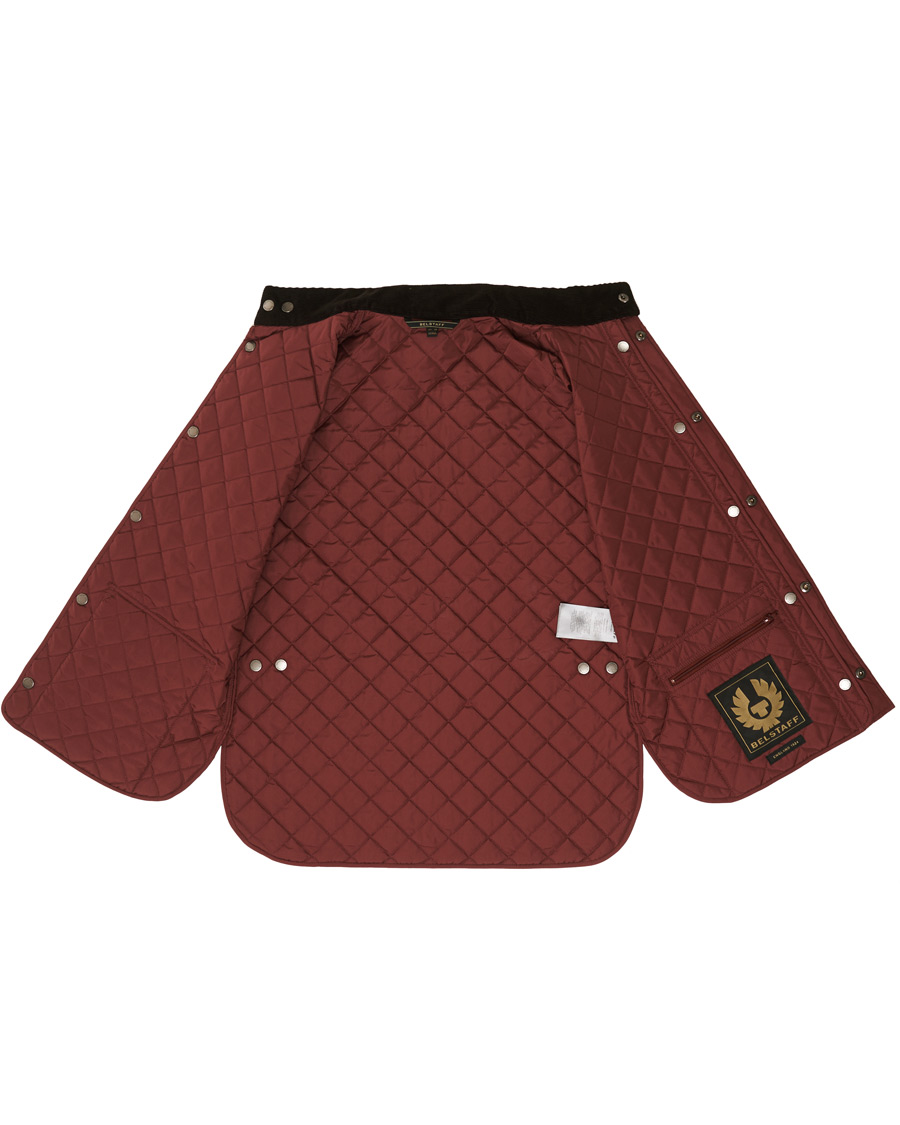 Herr | Jackor | Belstaff | Waistcoat Quilted Burnished Red