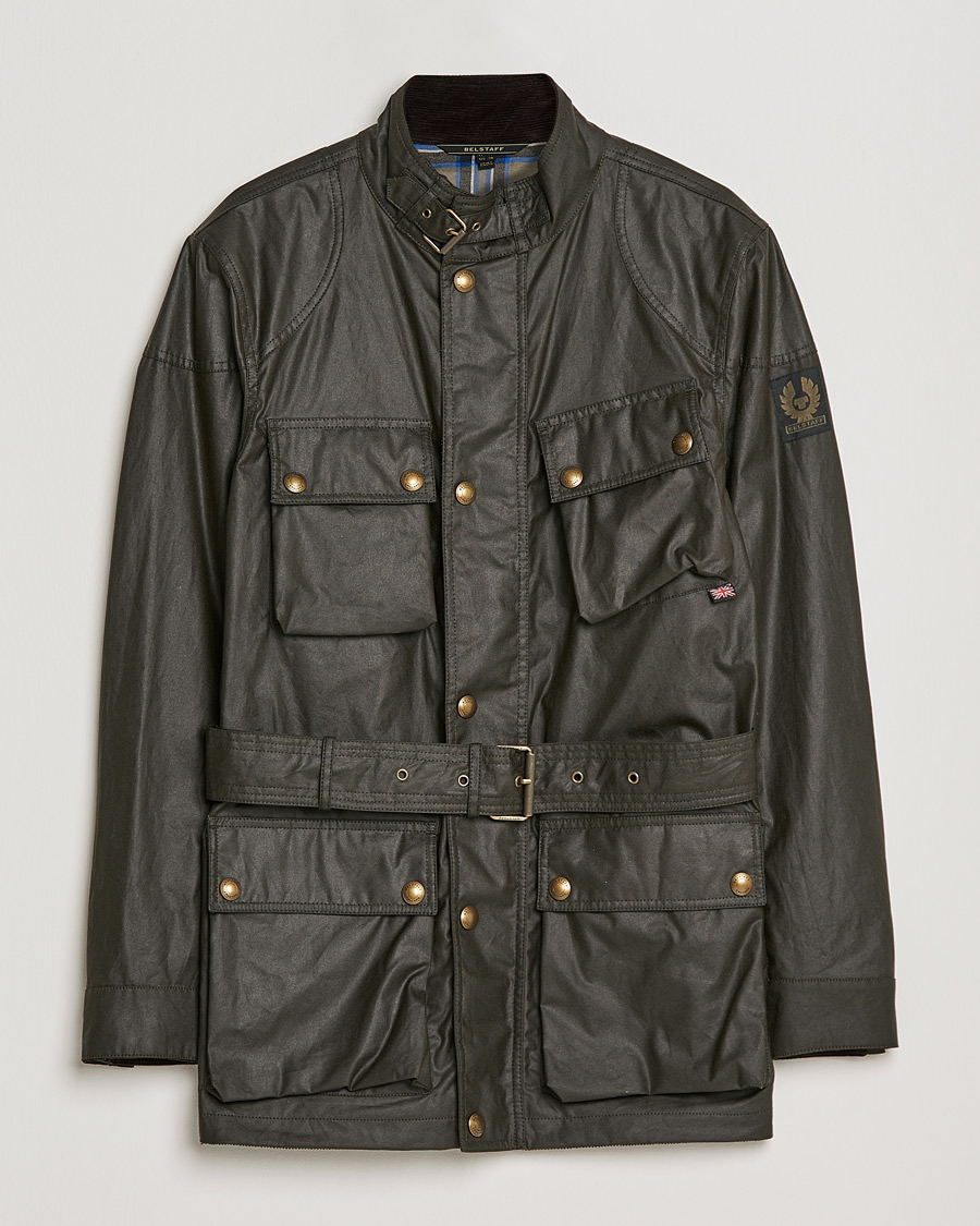 Herr | Jackor | Belstaff | Trialmaster Waxed Jacket Faded Olive