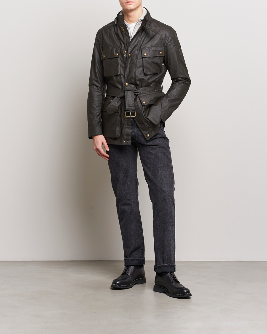 Herr | Jackor | Belstaff | Trialmaster Waxed Jacket Faded Olive
