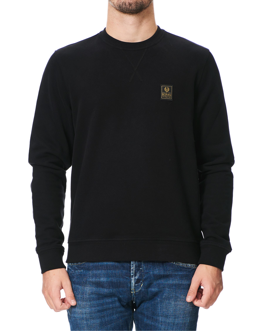 Herr | Tröjor | Belstaff | Long Way Up Crew Neck Sweatshirt Black