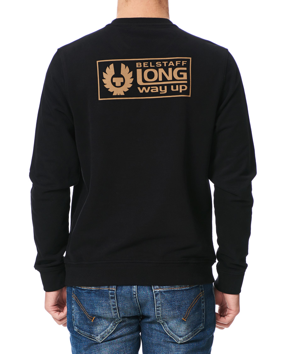 Herr | Tröjor | Belstaff | Long Way Up Crew Neck Sweatshirt Black