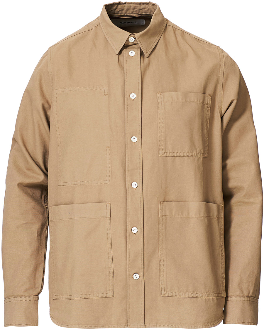 Herr | Skjortor | Norse Projects | Thorsten Canvas Overshirt Utility Khaki